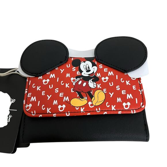 Loungefly Disney Mickey Mouse Ears Trifold Wallet - Picture 2 of 5